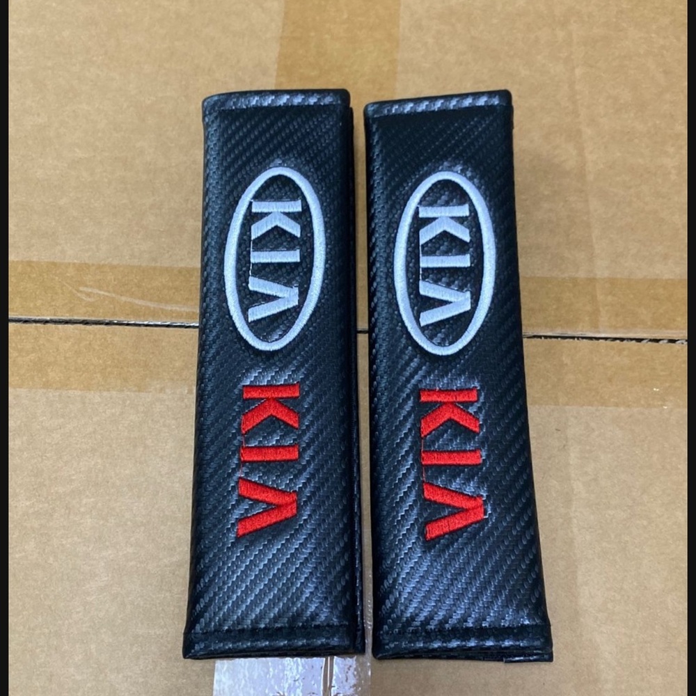 KIA Black Seat Belt Covers